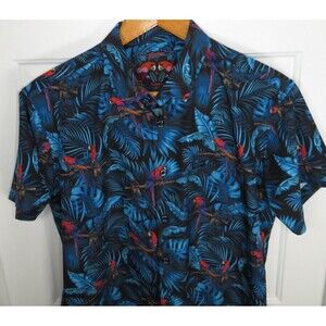 Retro Rifle Jungle Button Down Shirt LG Parrot Rifle AOP Performance Stretch